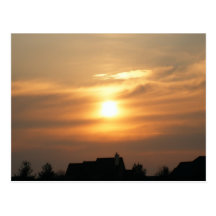 Cloudy Sunset Postcard