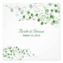 Clover Irish Wedding Invitation