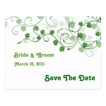 Clover Save The Date Postcard