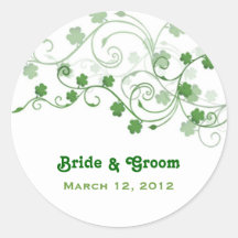 Clover Wedding Stickers