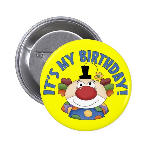 Clown Birthday Pins