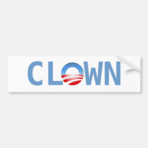 Clown Bumper Sticker