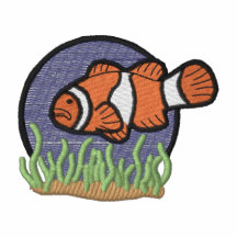 Clown Fish Embroidered Hoody
