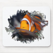 Clown-fish in anemone mouse pads