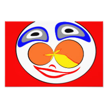 Clown funny face photo