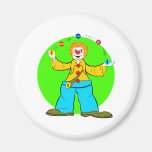 Clown Juggler Refrigerator Magnets