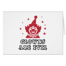 Clowns Are Evil Cards