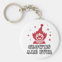 Clowns Are Evil Key Chains