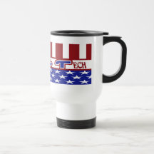 CLT PATRIOTIC CLINICAL LAB TECH USA FLAG COFFEE MUGS