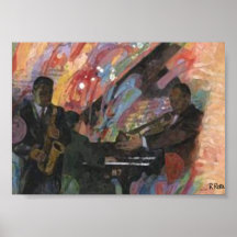 Club Orchestra á l´huile Posters
