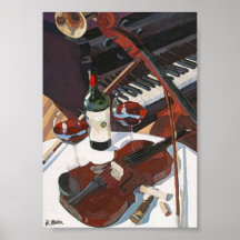 Club Orchestra á l´huile Posters