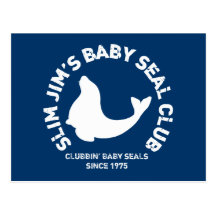 Clubbing Baby Seals Postcard