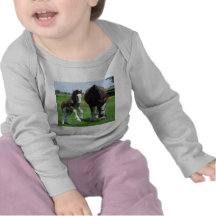 clydesdale and filly t-shirt