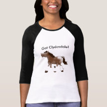 CLYDESDALE HORSE 3/4 SLEEVE REGLAN T-SHIRT