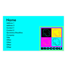 cmyk BROCCOLI display Business Cards