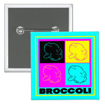 cmyk BROCCOLI display Pin