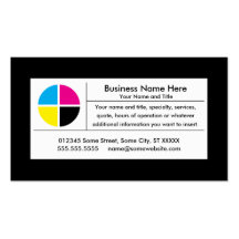 cmyk business business card