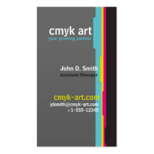 CMYK BUSINESS CARD TEMPLATE