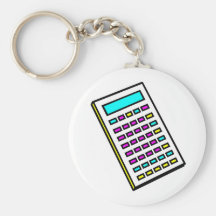 CMYK Calculator Retro Graphic Key Chain