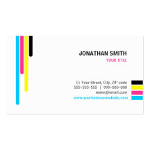 CMYK Colours business card