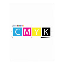 CMYK Pre-Press Colours Post Cards