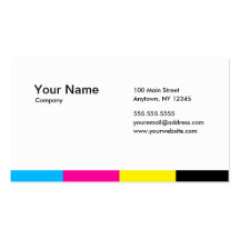 CMYK_STRIPES BUSINESS CARD TEMPLATE