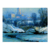 Cnetral Park in WInter Post Card