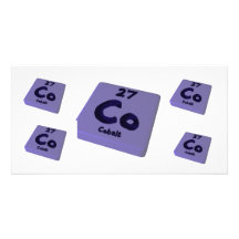 Co Cobalt Photo Card Template