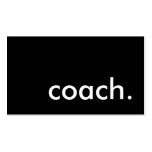 coach. business card templates