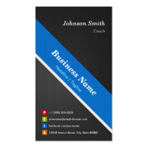 Coach - Premium Double Sided Business Card Templates