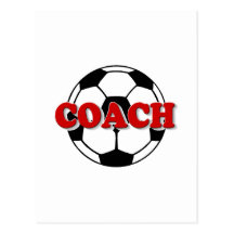 Coach Soccer Ball Postcards
