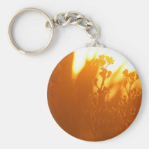 Coastal plants sunset key chains