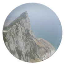 Coastal Views: Cliff Face at the Rock of Gibraltar plates