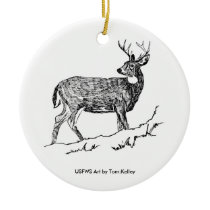 Coaster / Deer Line Art ornaments