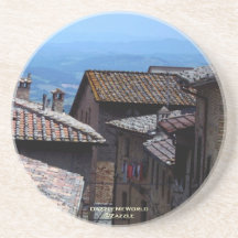 Coaster - Rooftops over San Gimignano