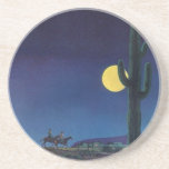Coaster Saguaro Cactus in Full Moon Night Riders