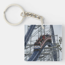 Coaster Thrills Acrylic Key Chain