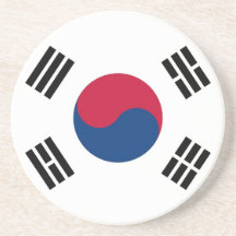 Coaster with Flag of South Korea