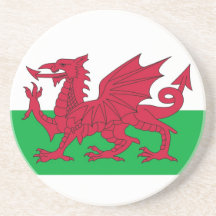 Coaster with Flag of Wales
