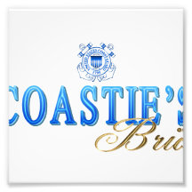 Coastie's Bride Photo Print