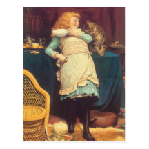 Coaxing Better Than Teasing Charles Burton Barber Postcard
