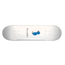 Cobalt blue penguin skateboard