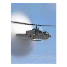 cobra helicopter postcard