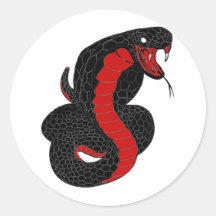 cobra round sticker