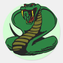 Cobra Round Stickers