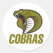 Cobras Round Sticker