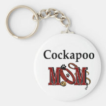 Cockapoo Dog Mum Gifts Keychain