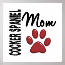 Cocker Spaniel Mum 2 Print