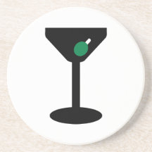 Cocktail glass drink coaster