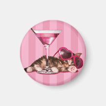 Cocktail maine coon magnets